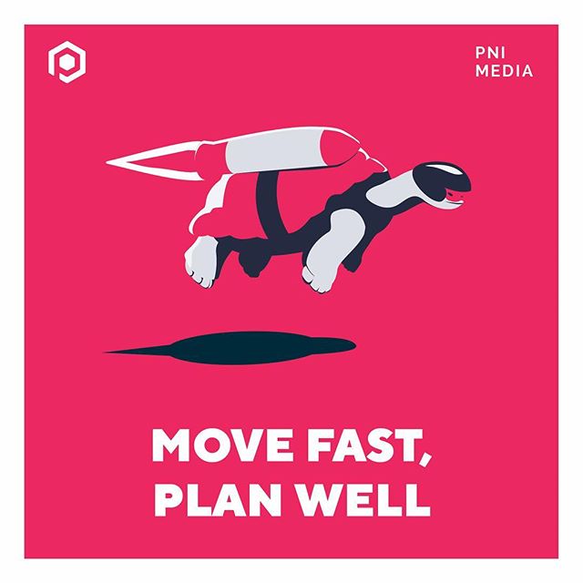 Our new value #3️⃣ is Move Fast, Plan Well. We’re always on our A-game, ready to put the next project into action. But this value is a reminder that careful planning is equally important as momentum. 🐢
.
.
.
Read our blog for more. #linkinbio #wearePNI #vantech #companyculture #vantech #yvrtech #bctech #uidesign #corporateevents #PNImedia #scavengerhunt #strategy #corevalues #speed #planning #projectmanagement