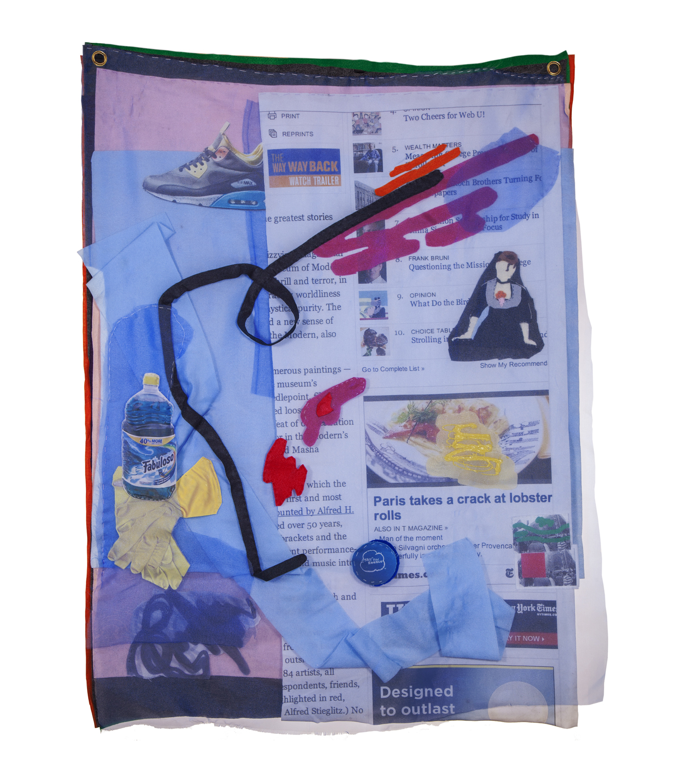 Cache/Cachet, Lucia Hierro, Digital Print on Fabric/Felt/Mixed Fabrics