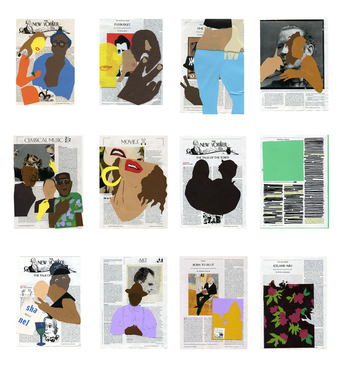 New Yorker Collage Series , Lucia Hierro, New Yorker magazine mixed media