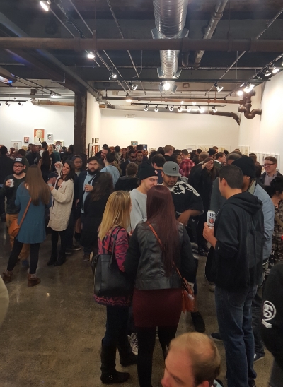 Opening reception at Red Bull House of Art