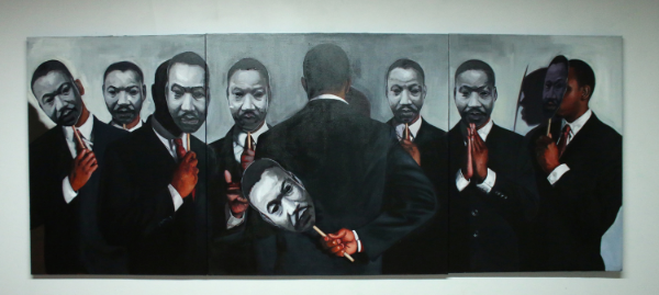 Congregation MLK, 120 x 48, Oil on canvas, 2015