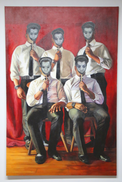 Class Photo #1 Baldwin, 72 x 48, Oil on canvas, 2015