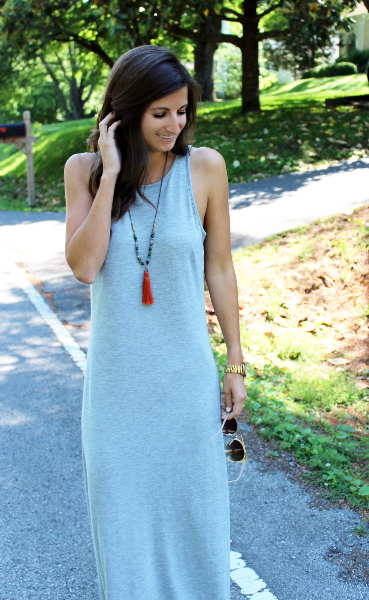 Dress - Old Navy Necklace - Laura Crawford Designs