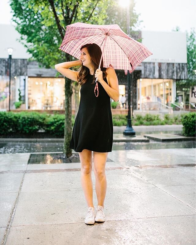 An oldie but goodie. I remember this shoot with @madiflo so well! We ran all over town trying to find the best lighting in the middle of a rainstorm and finally just embraced taking pictures in the rain. I always have fun with Madi - but I remember l