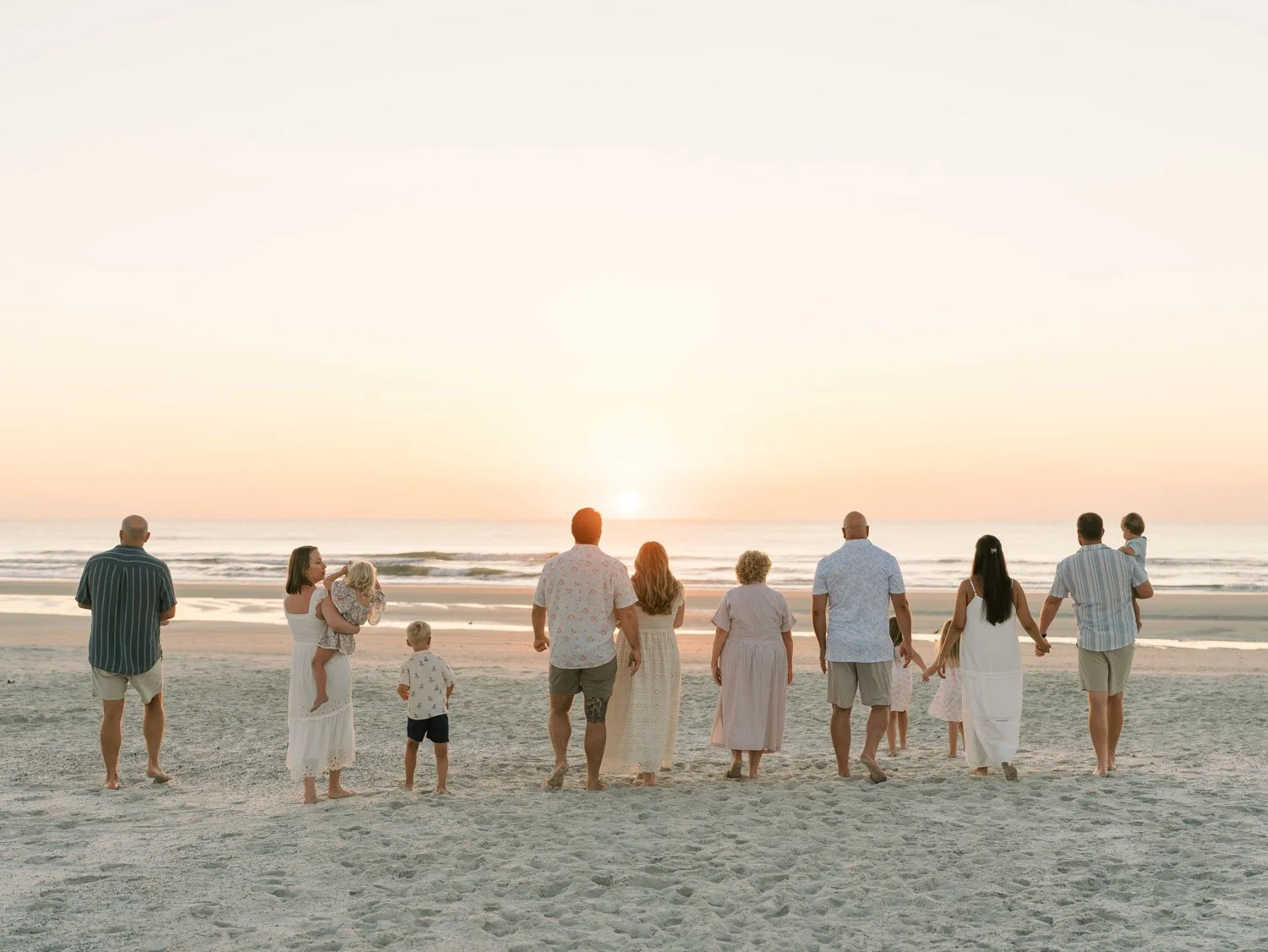 Sunrise Extended Family Photos at Butler Beach | St. Augustine Family Photographer