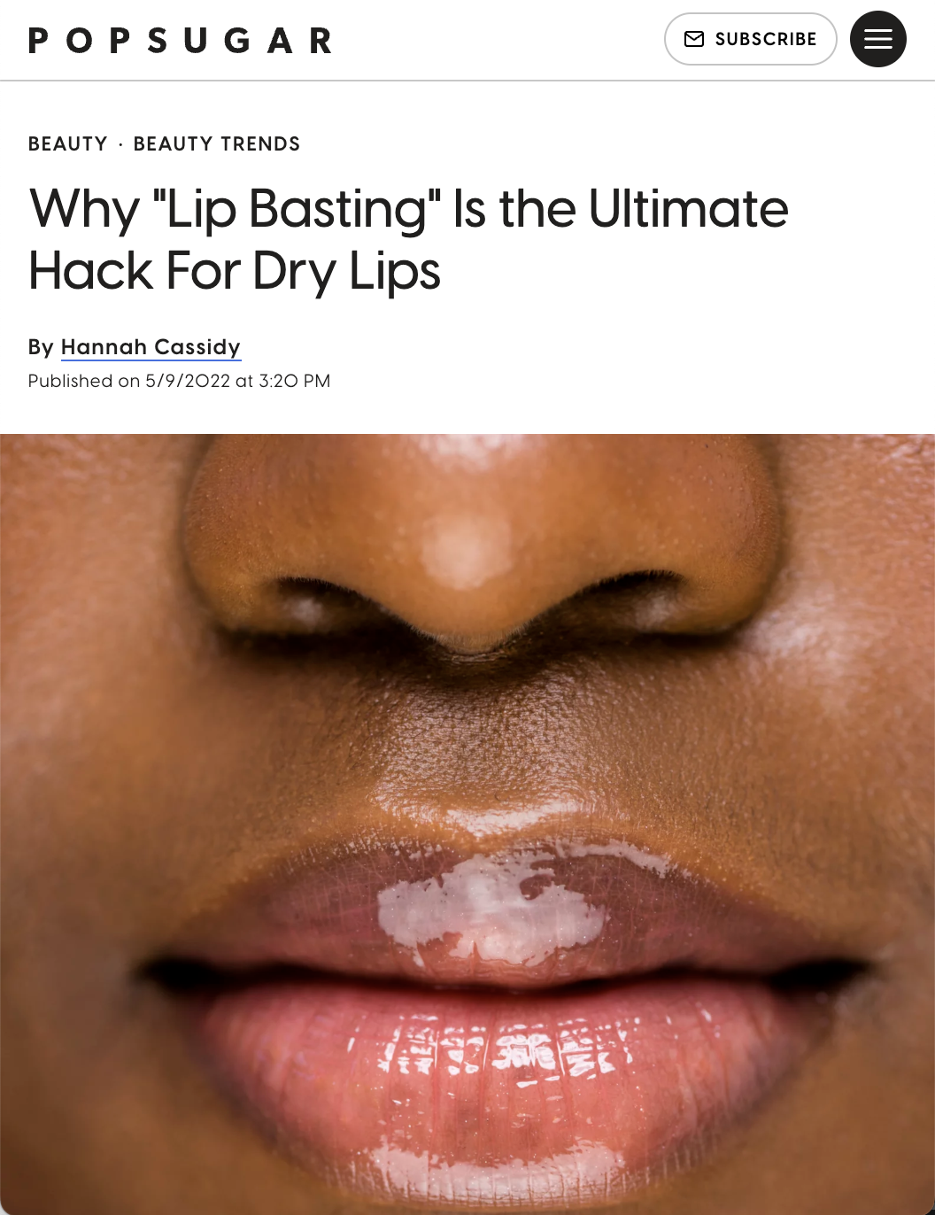 Lip Basting Hack