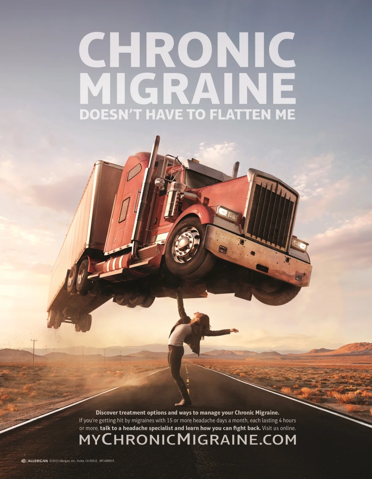 The visually-provocative unbranded print campaign empowered women to learn more about the ins and outs of treating Chronic Migraine.