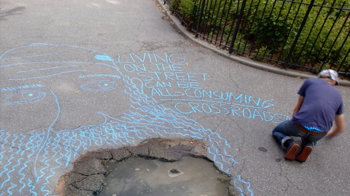 The campaign utilized street art to build awareness on the struggles of the hungry and homeless in New York City.