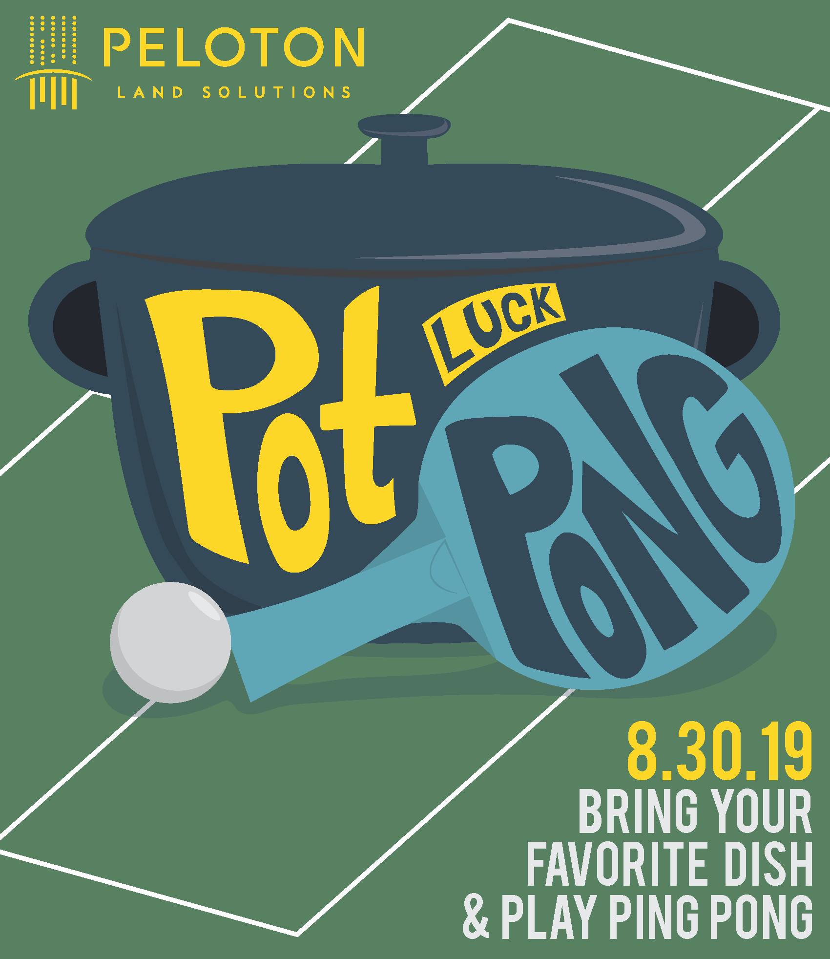 Company Event Flyer - Austin Potluck Pong