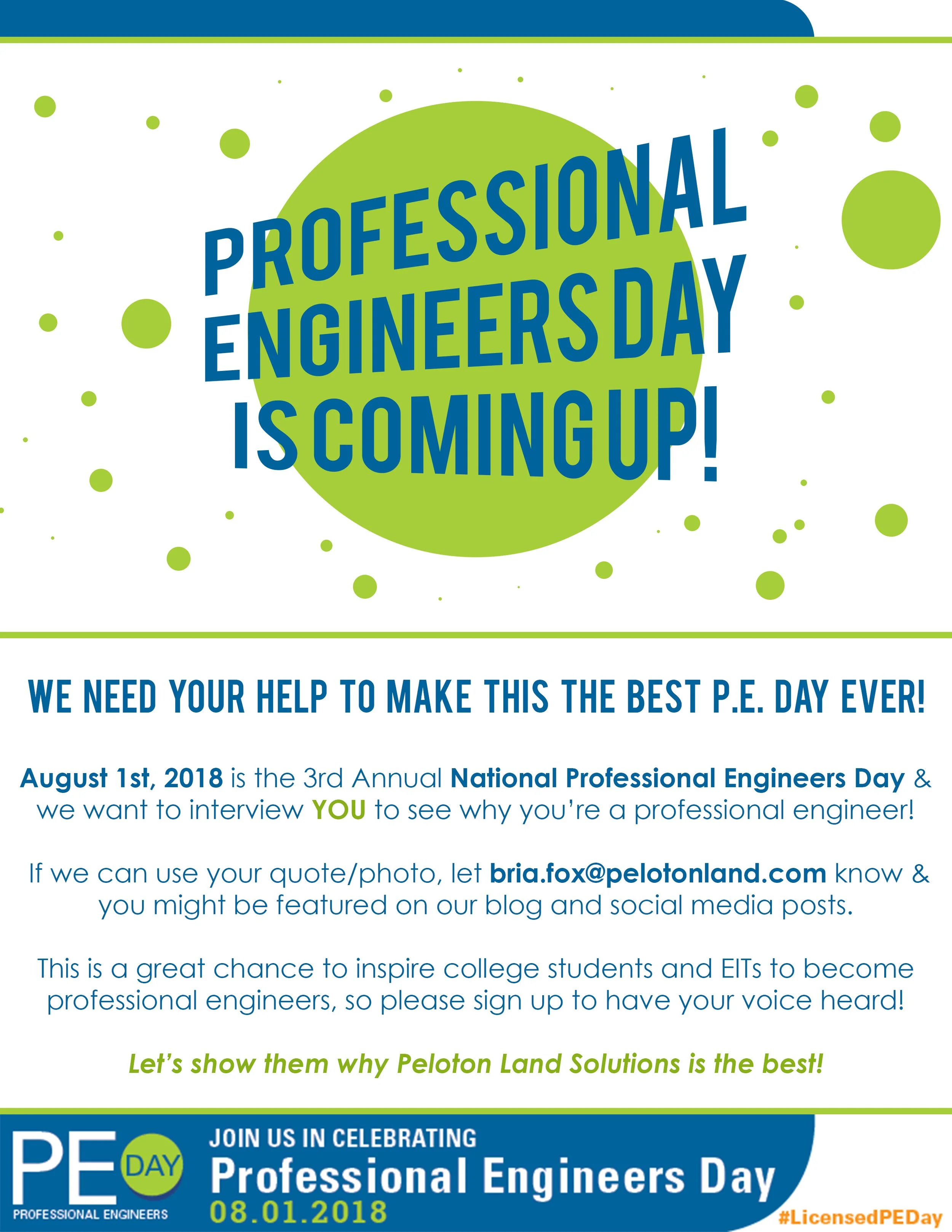 Company Event Flyer - Professional Engineers Day