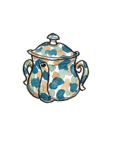 London, England Posset Pot, ca. 1680 Tin-glazed earthenware, 1992.21