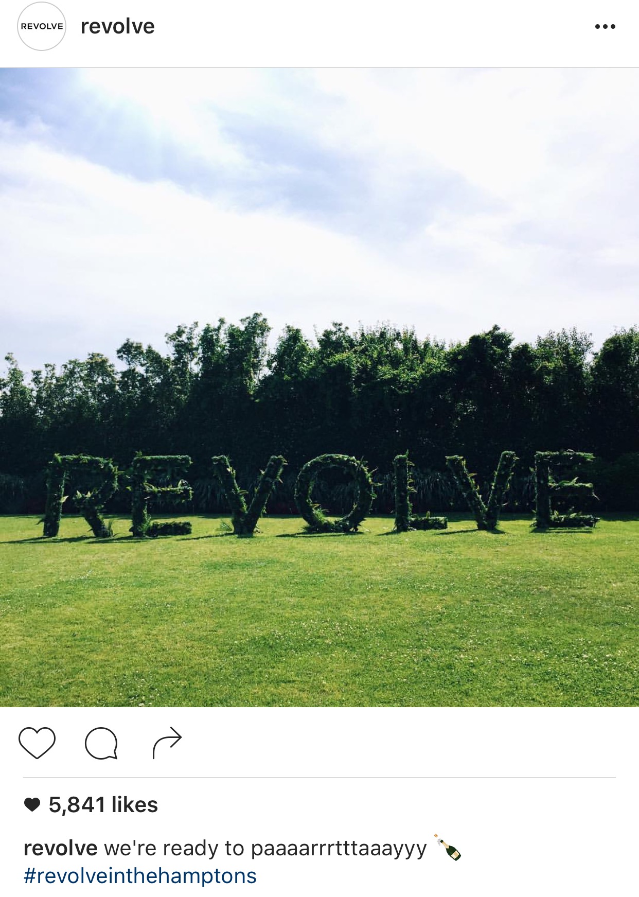 Photo courtesy of Revolve via Instagram