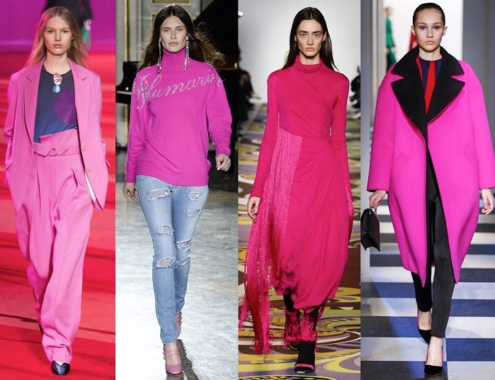 Photo Credit: Vogue Runway, from left: 3.1 Phillip Lim, Blumarine, Emilio Pucci, Oscar de la Renta