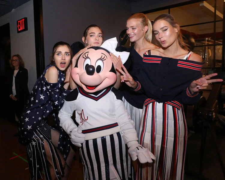 Minnie Mouse with Models from the Monse Show