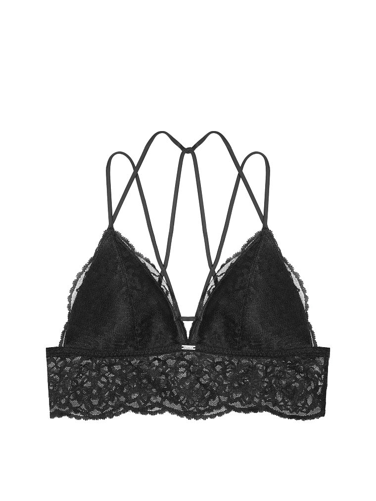 Lightly Lined Lace Strappy Triangle Bralette, $26.95