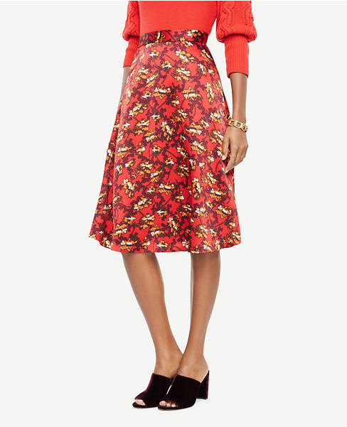 Ann Taylor Satin Skirt
