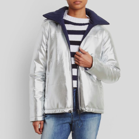 Kenneth Cole Silver Jacket, $189