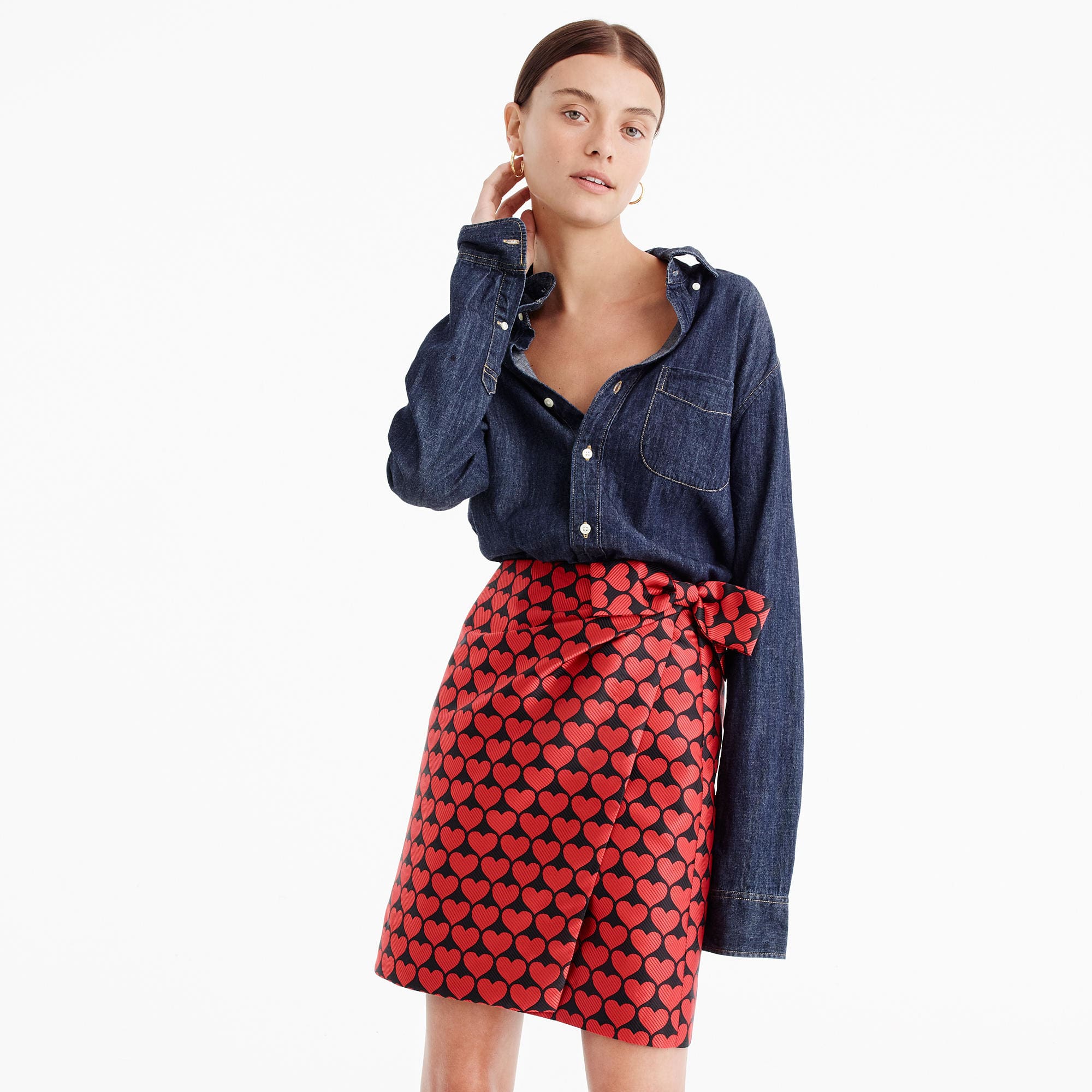 J. Crew Heart Skirt, $58