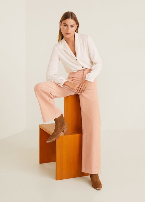 Corduroy Straight Trousers, $79.99