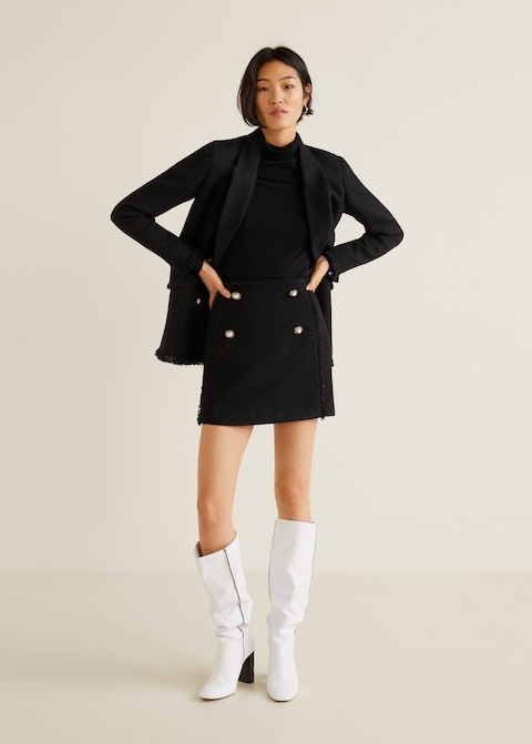 Tweed Miniskirt, $59.99