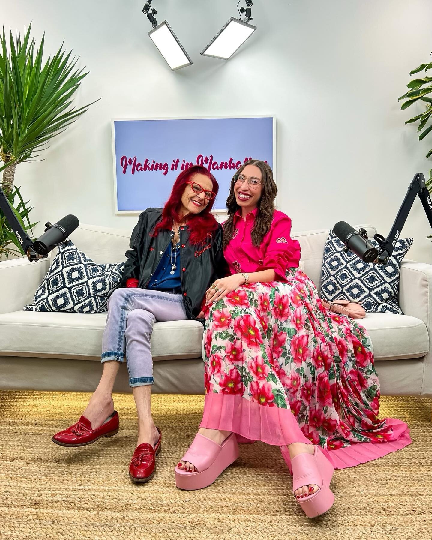 Today on @makingitinmanhattan we have our very first guest! Caroline got to sit down with iconic costume designer and stylist @patriciafield‼️💞🎙️Pat started her career with her legendary store on the Lower East Side and then went onto style some of