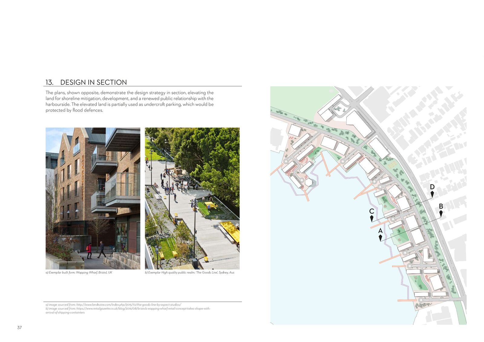 Gareth Ringrose. Master of Urban Design Thesis. 2014. Section Plan