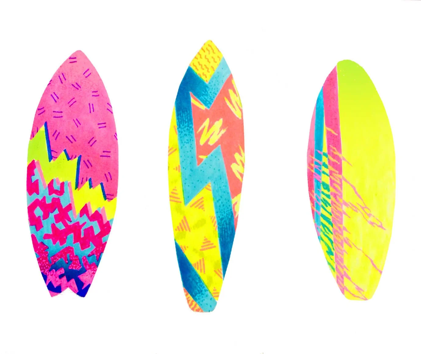 SURF BOREDS - ILLUSTRATION