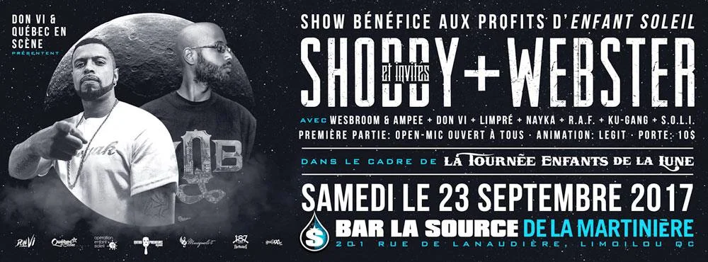 23 septembre: Show-bénéfice au profit d'Opération Enfant-Soleil 