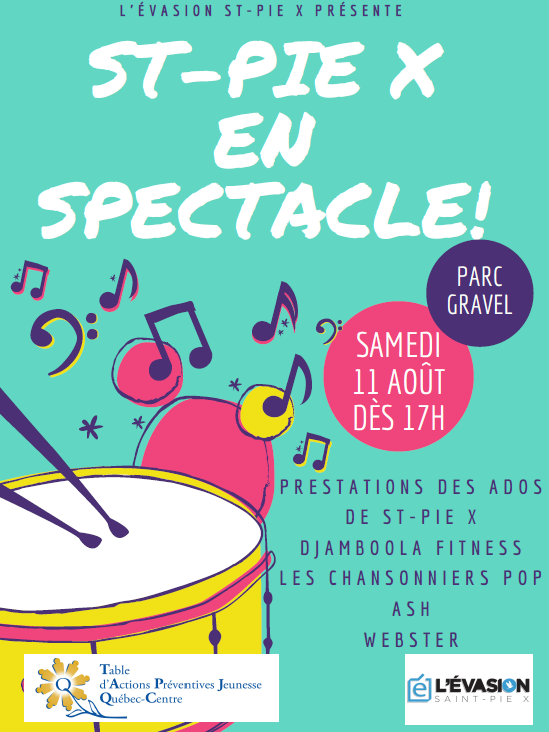 11 août: St-Pie X en spectacle