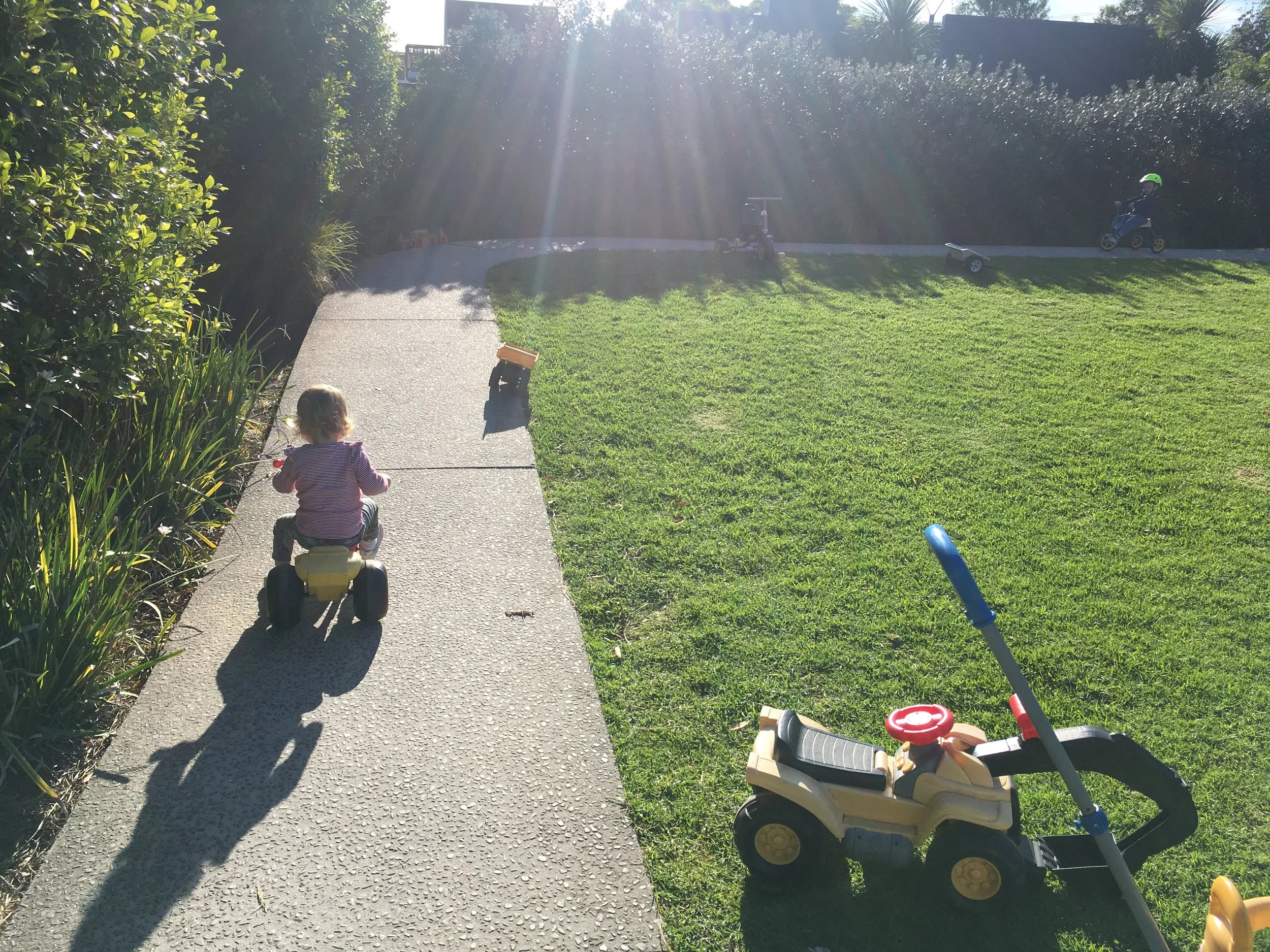 Tag-team parenting (on weekends)