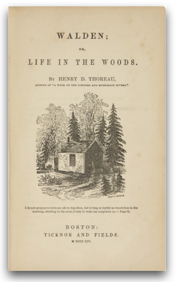 The inspiration for the name of the firm was from the Book Walden, or Life In The Woods , by Henry D. Thoreau
