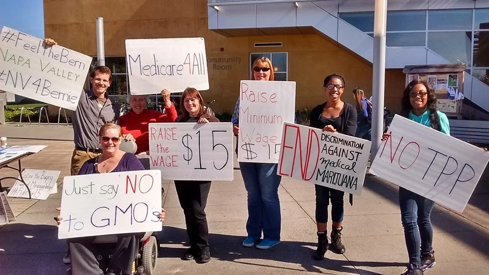 Meeting Voters at Napa Valley College