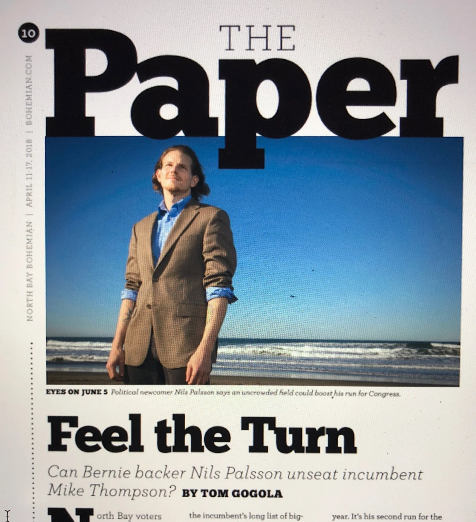 Feel the Turn - Nils Featured in the North Bay Bohemian