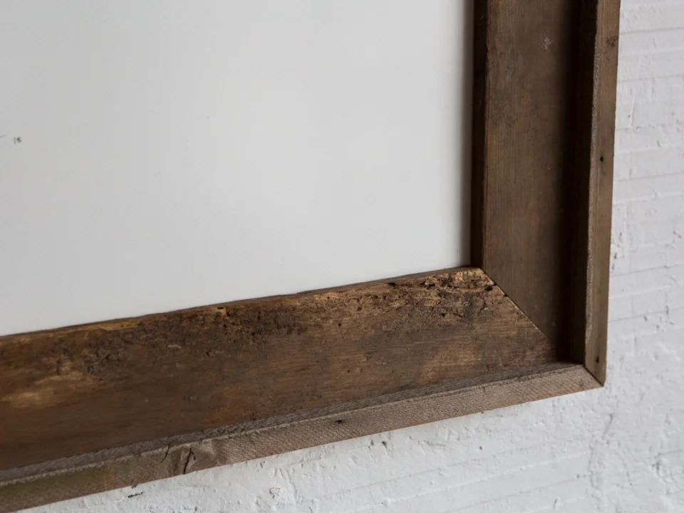  Handmade frame from old fenceboards    + All frames are handmade from found and recycled woods to fit the size of any original or print. Feel free to  contact me &nbsp;if you have any questions. 