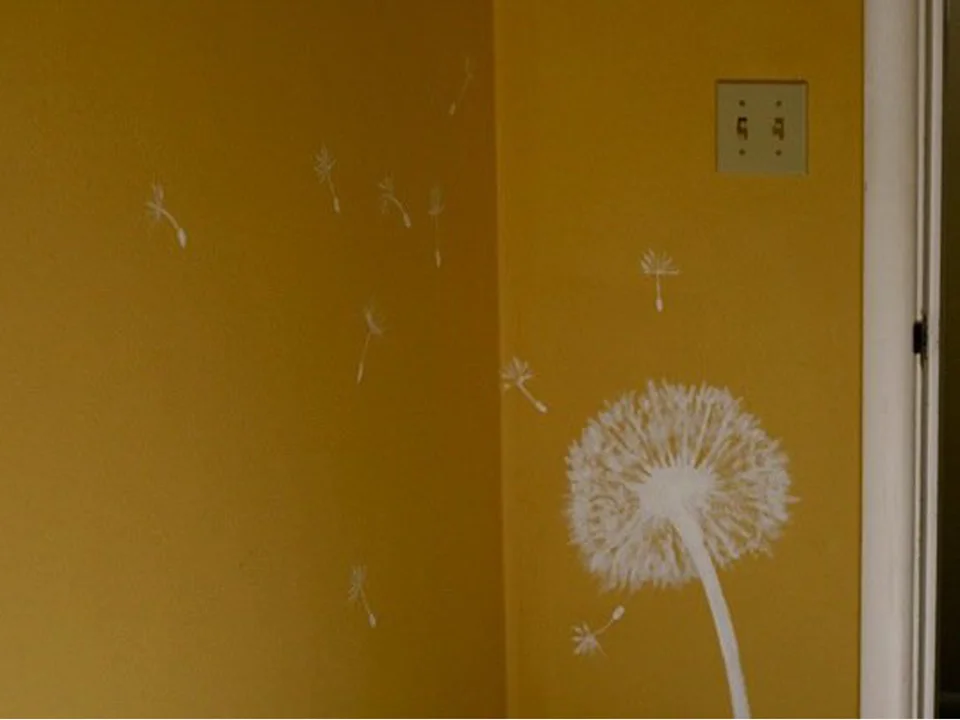   Dandelion  Interior paint on drywall 2009 