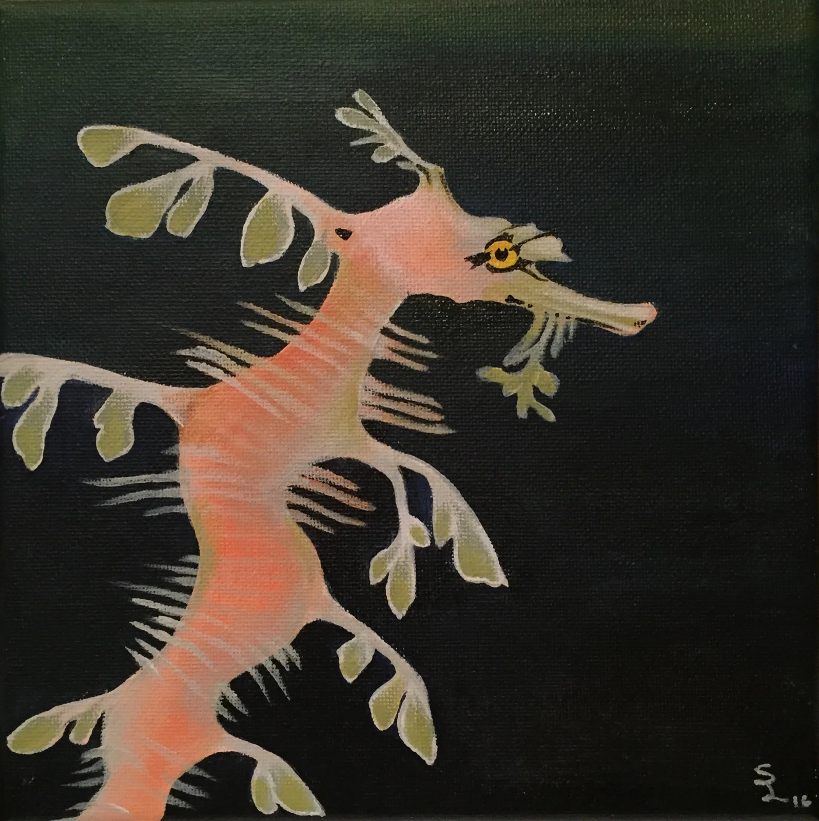   Seadragon  Acrylic on canvas 2016 