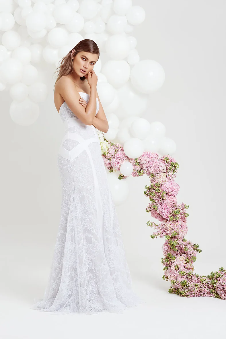 05.  GEORGIA YOUNG COUTURE  .&nbsp;From her lasted collection 'Gravity', Georgia Young makes a bold impression with this gown. Modern meets classic as this gown oozes playfulness with a hint of tradition.&nbsp;