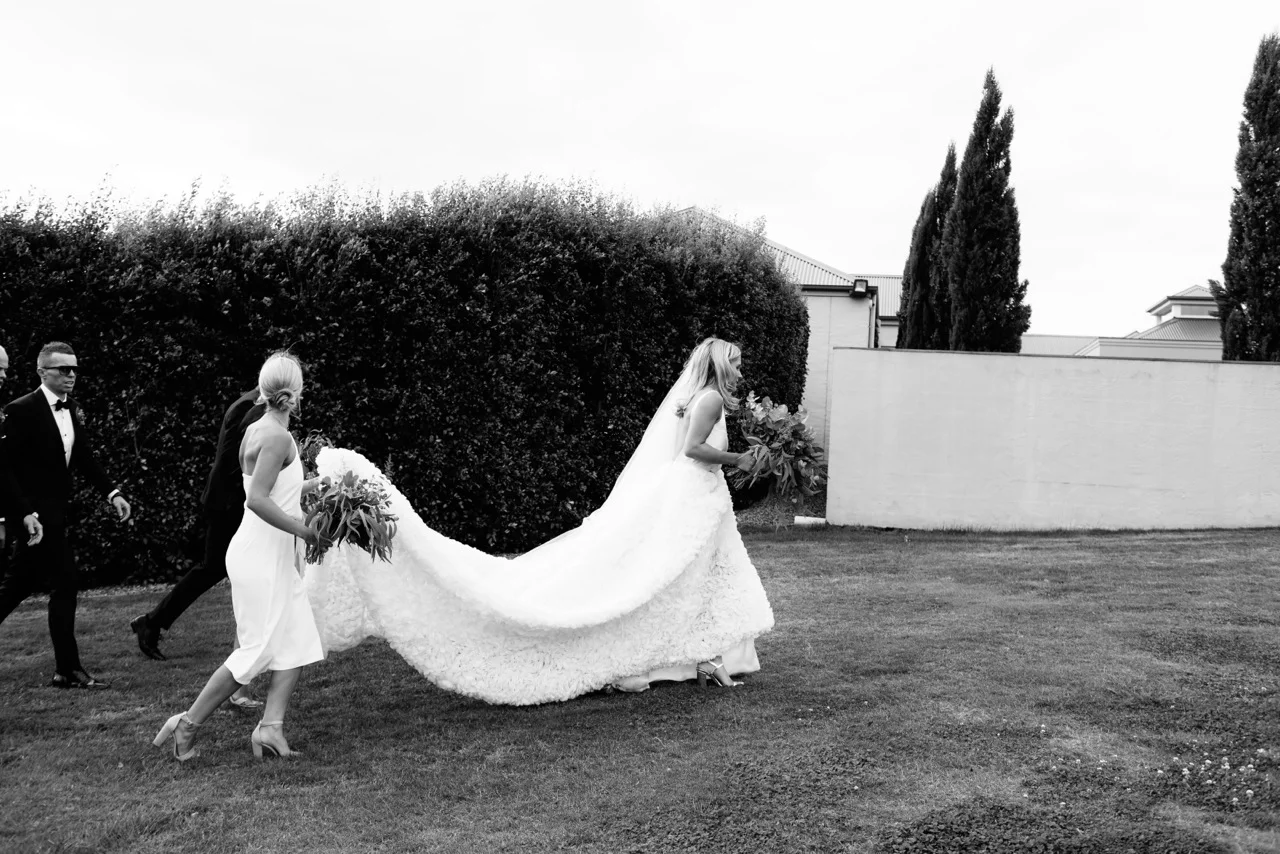 GOWN: CHOSEN Calli Camisole and Bespoke ONE DAY skirt and Sheath Veil &nbsp;|&nbsp;PHOTOGRAPHER: Erin and Tara