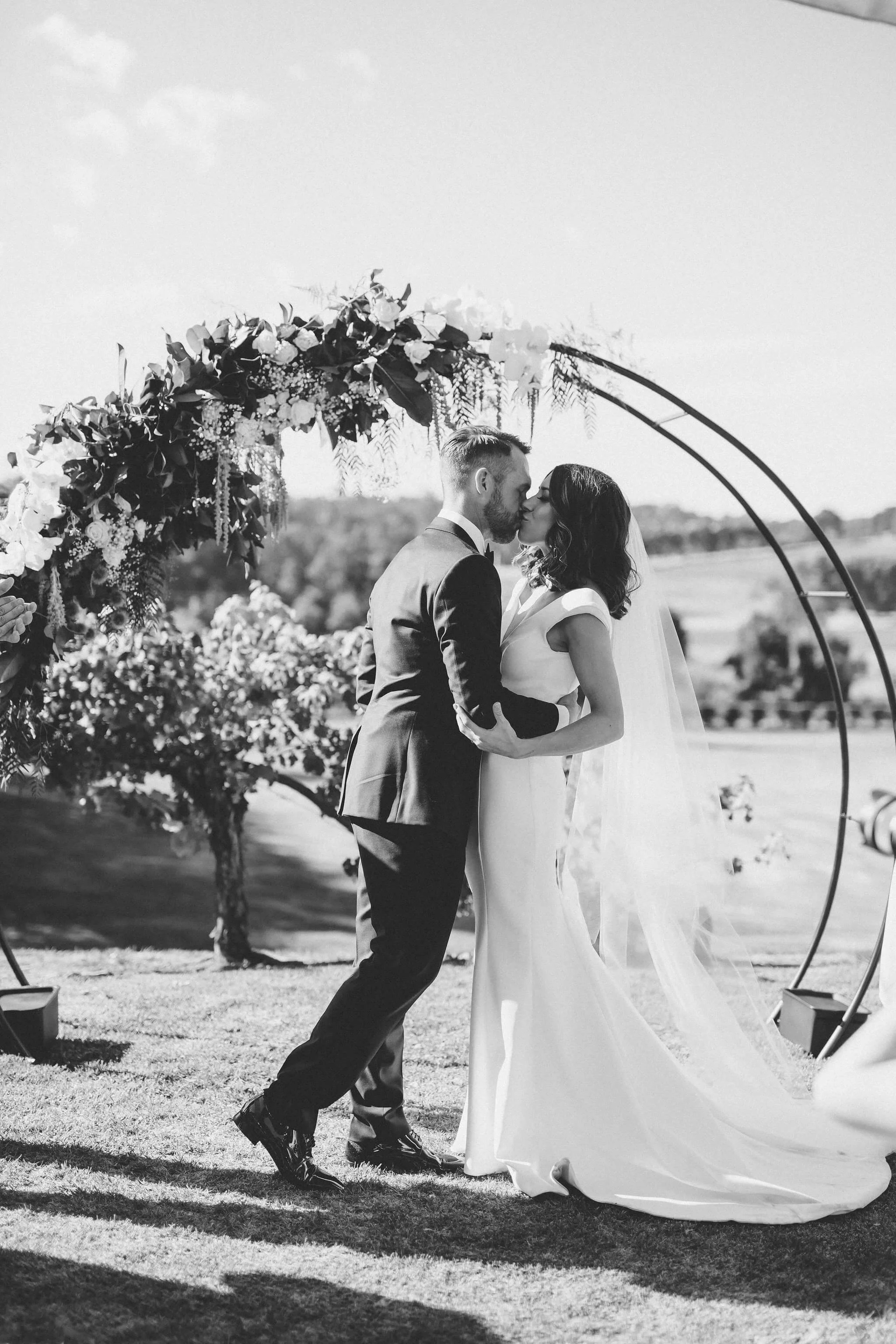 GOWN: CHOSEN Broome gown and Sheath Veil |&nbsp;PHOTOGRAPHER: Christopher Morrison