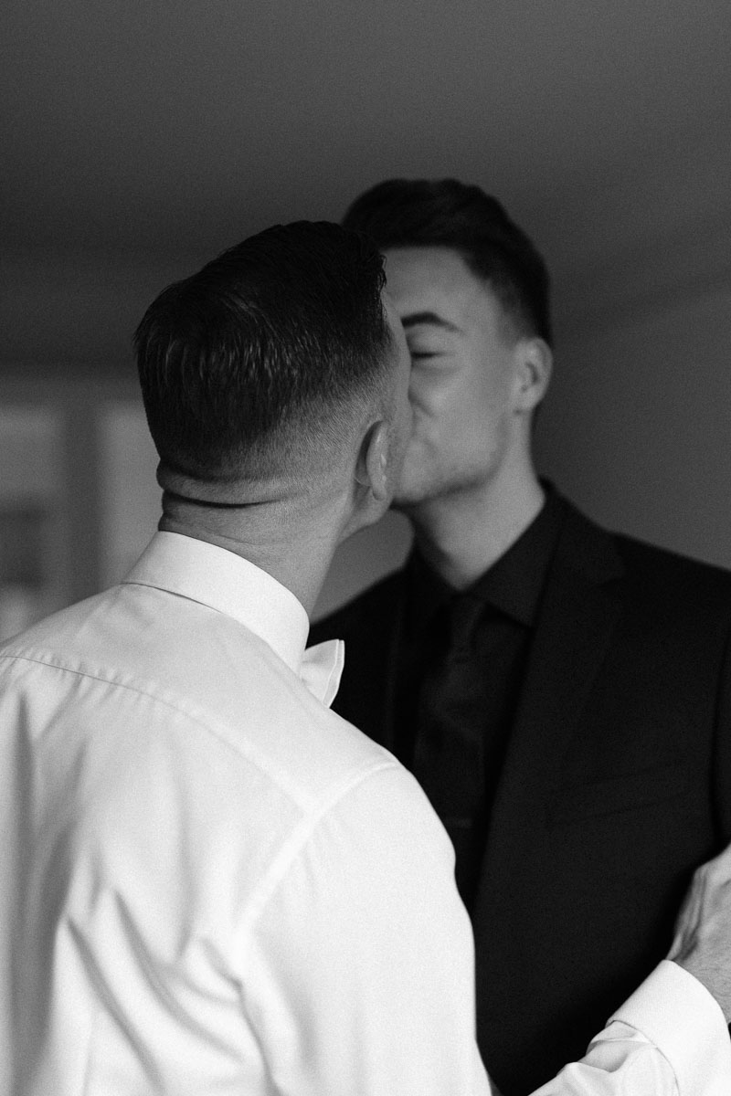  Alexander Ross and Nicholas Ross from Same-sex wedding directory Mr Theodore legally get married at Entrecote in South Yarra. Photos by Olivia and Thyme. 