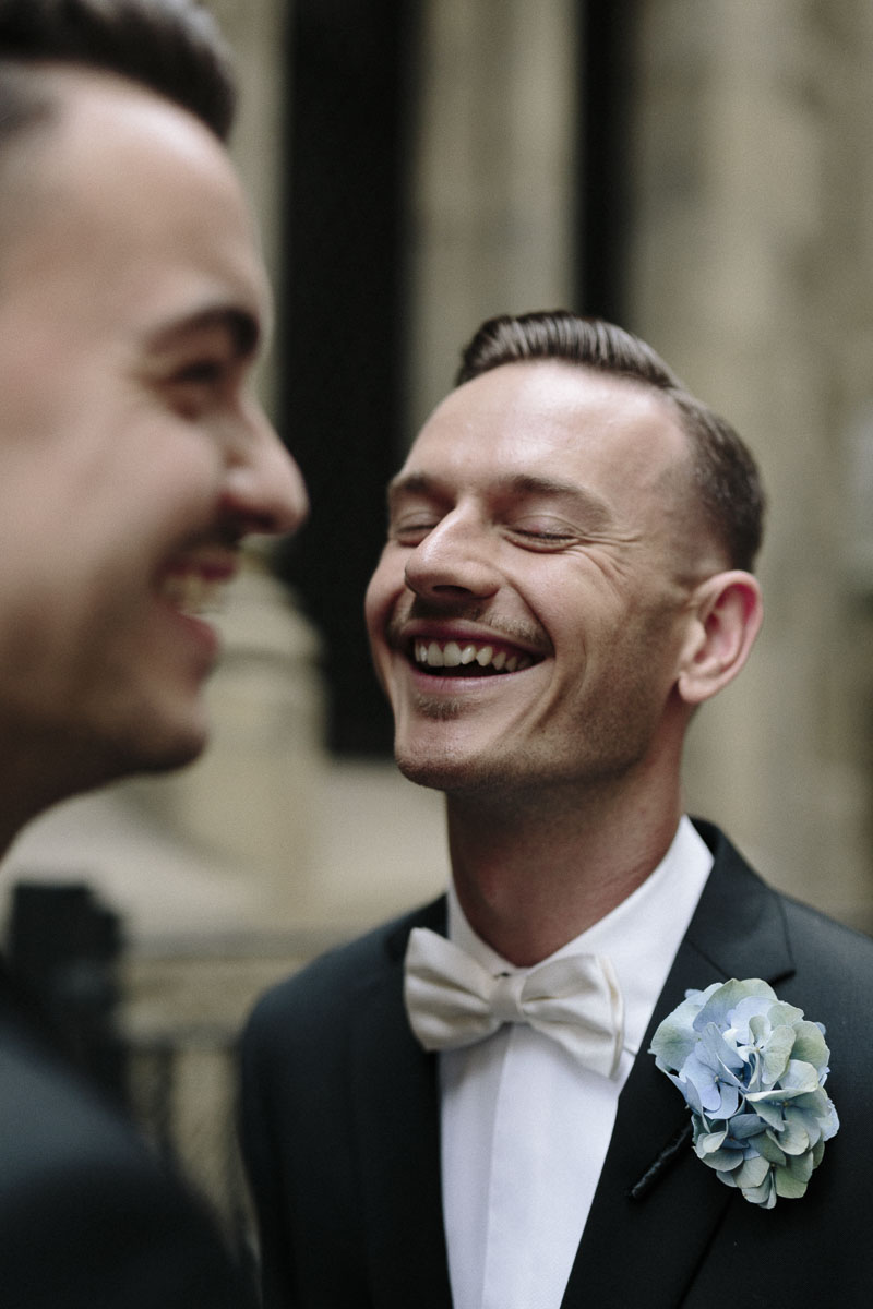  Alexander Ross and Nicholas Ross from Same-sex wedding directory Mr Theodore legally get married at Entrecote in South Yarra. Photos by Olivia and Thyme. 
