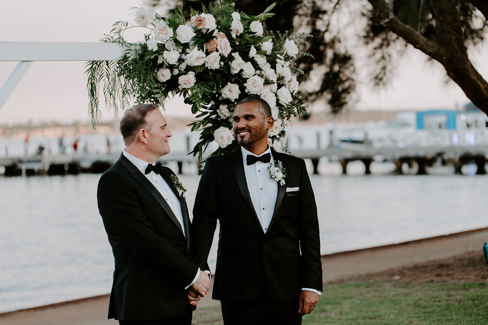 Darren &amp; Peter: They wed on the foreshore of Perth's Swan River