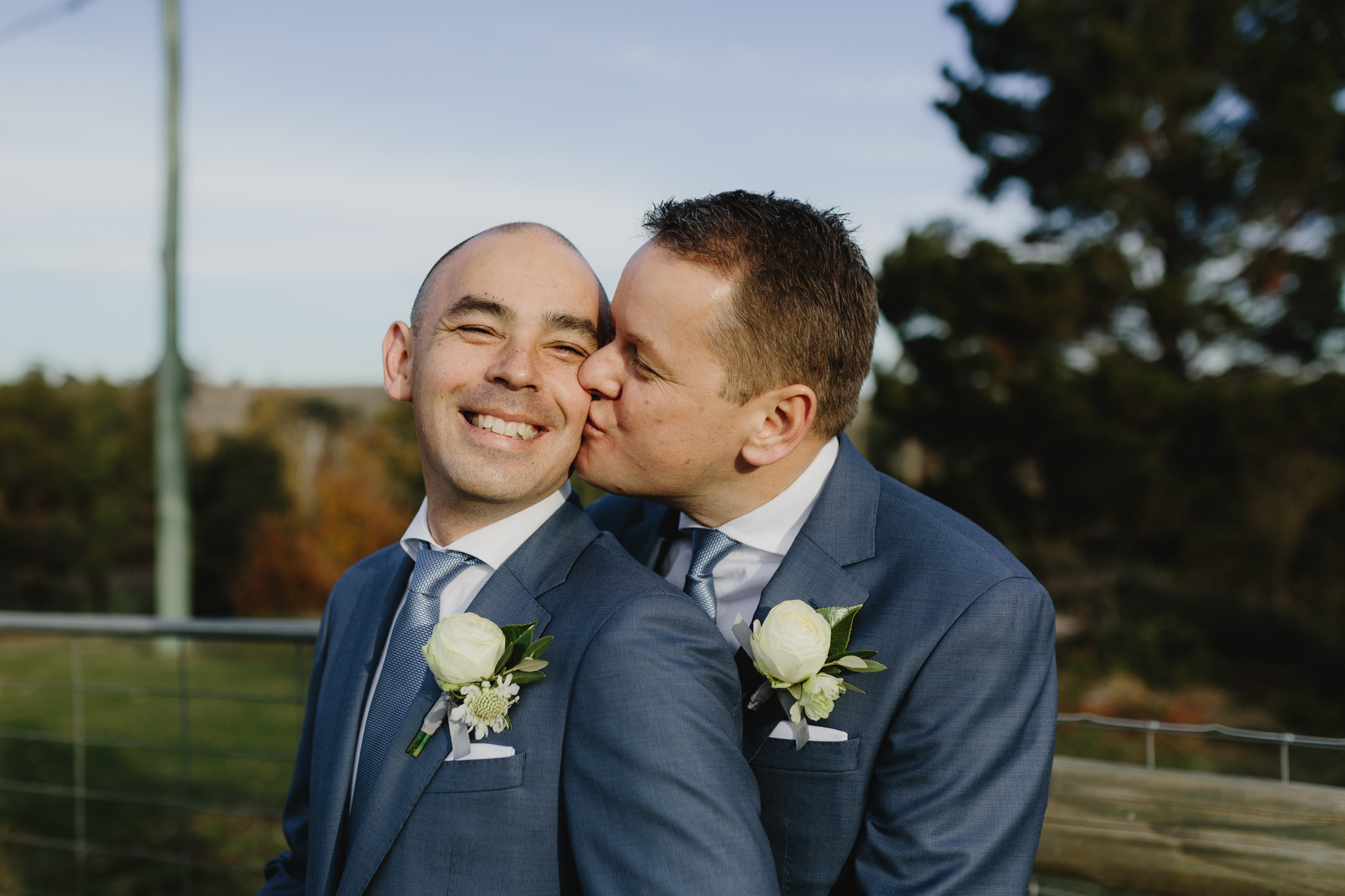  Same-Sex wedding featured on Mr Theodore a wedding directory Australia. Featuring Prunella, Churchill Events and Long Way Home Photography. 