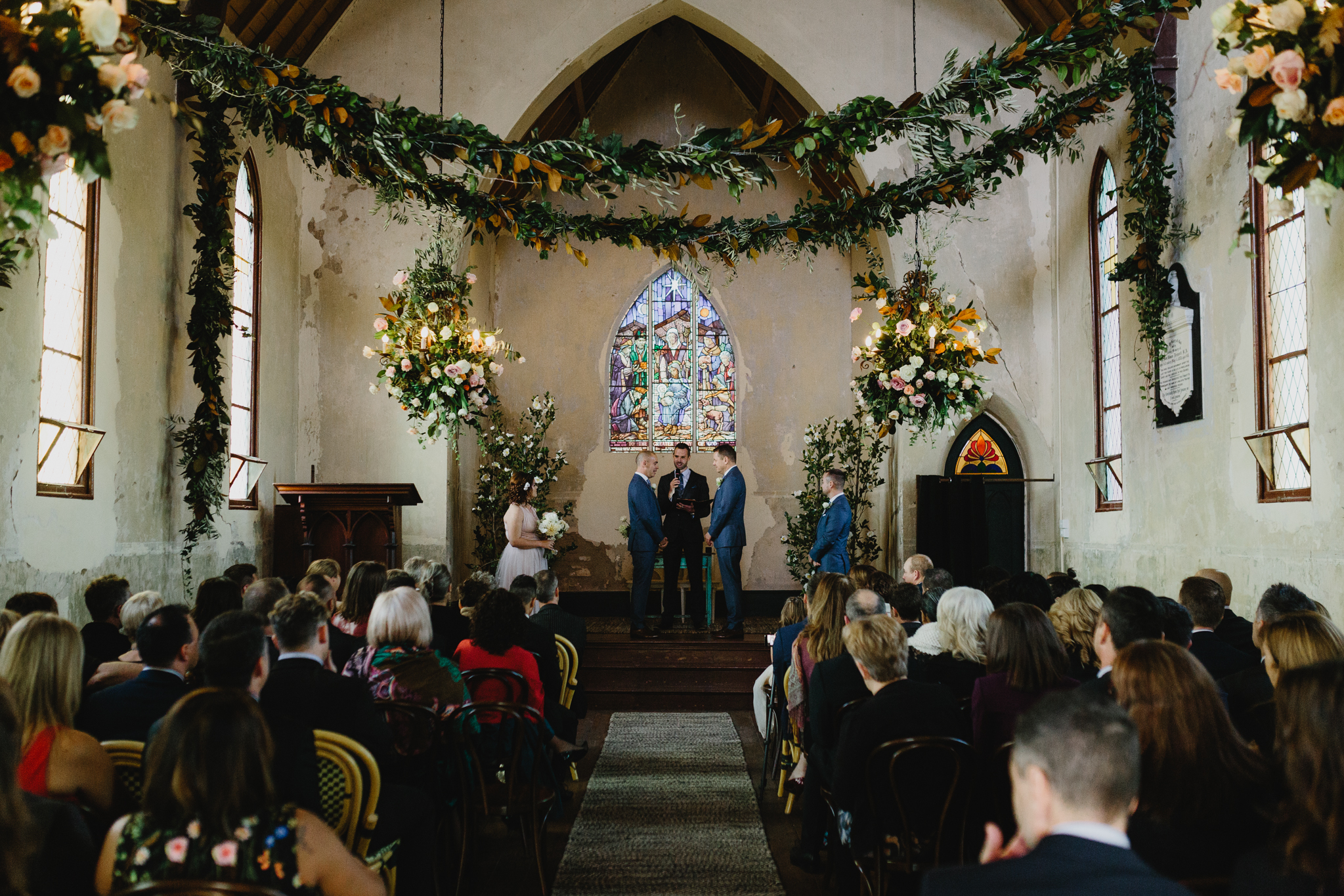  Same-Sex wedding featured on Mr Theodore a wedding directory Australia. Featuring Prunella, Churchill Events and Long Way Home Photography. 