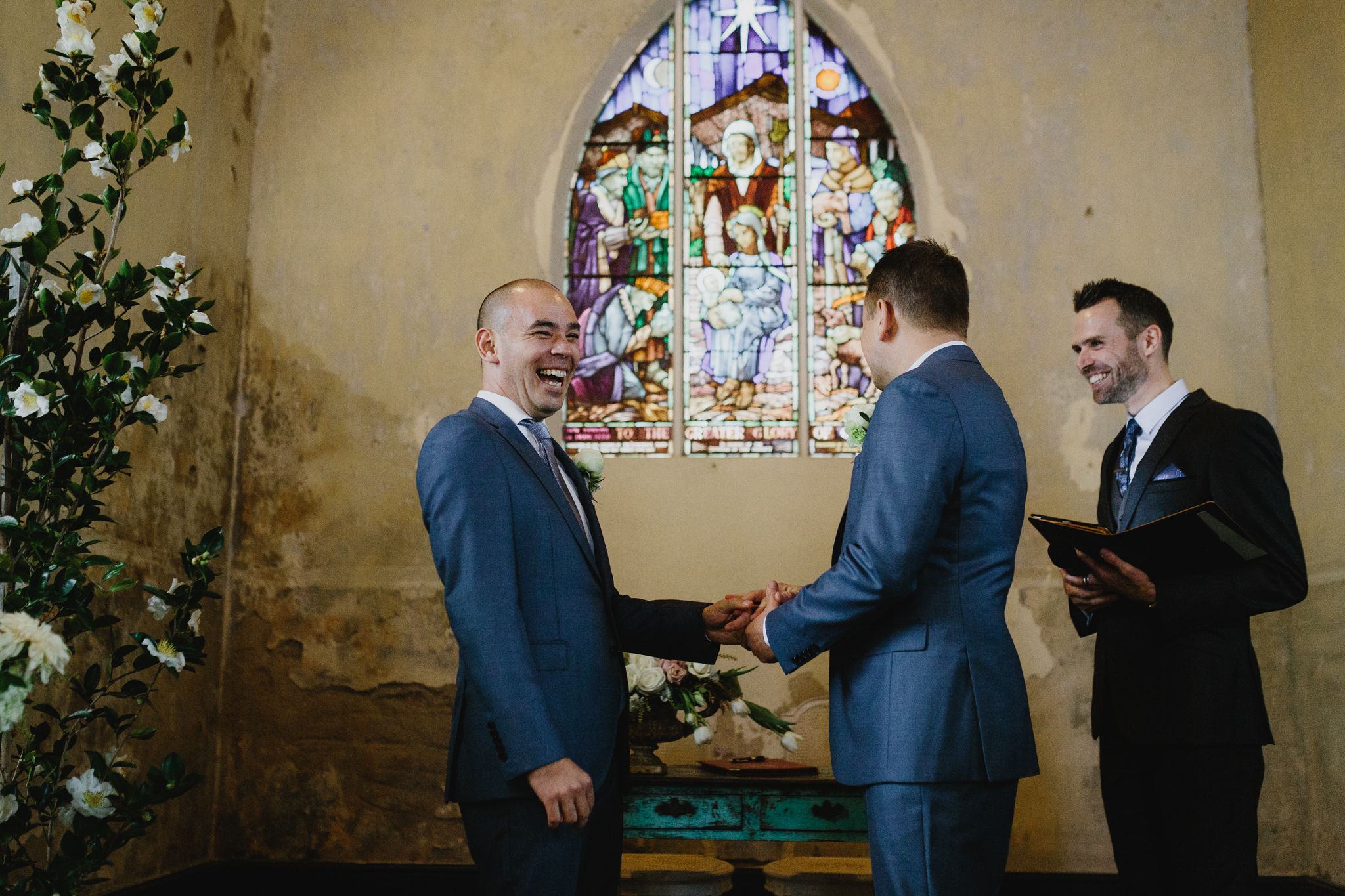 Same-Sex wedding featured on Mr Theodore a wedding directory Australia. Featuring Prunella, Churchill Events and Long Way Home Photography.