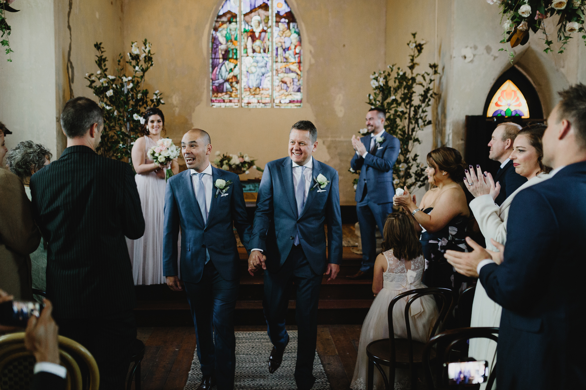  Same-Sex wedding featured on Mr Theodore a wedding directory Australia. Featuring Prunella, Churchill Events and Long Way Home Photography. 