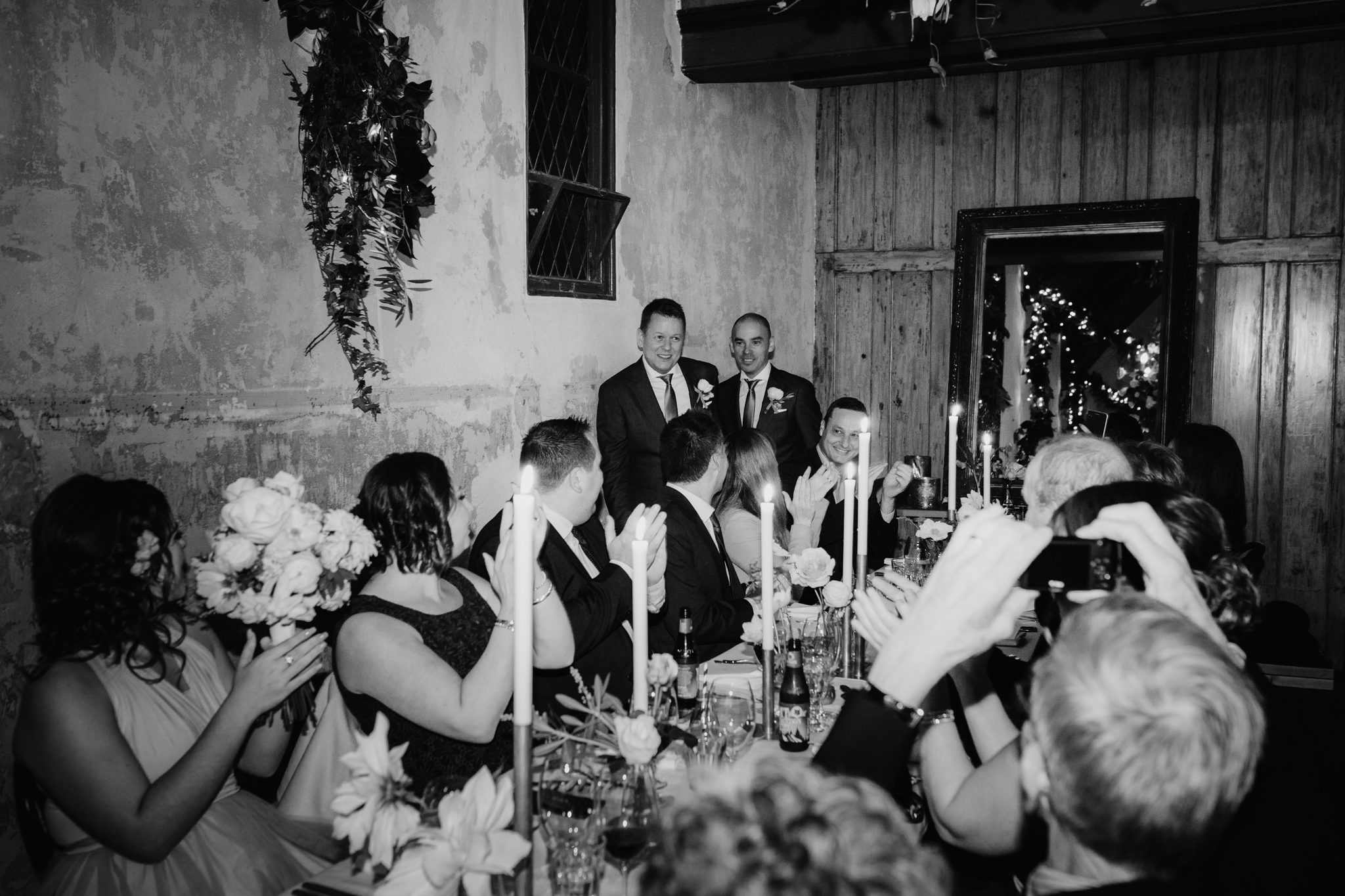 Same-Sex wedding featured on Mr Theodore a wedding directory Australia. Featuring Prunella, Churchill Events and Long Way Home Photography.