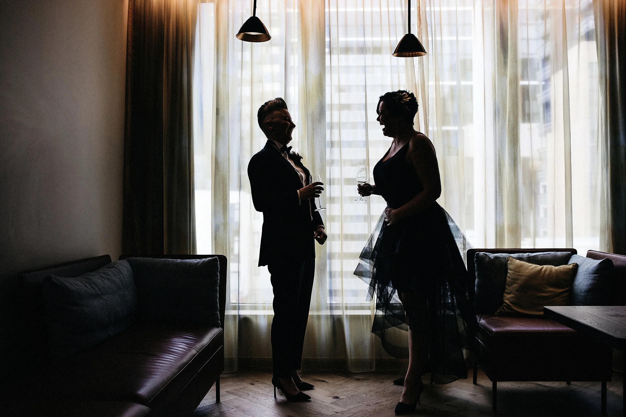 Sarah and Jasmine: An environmentally conscious wedding in an urban winery