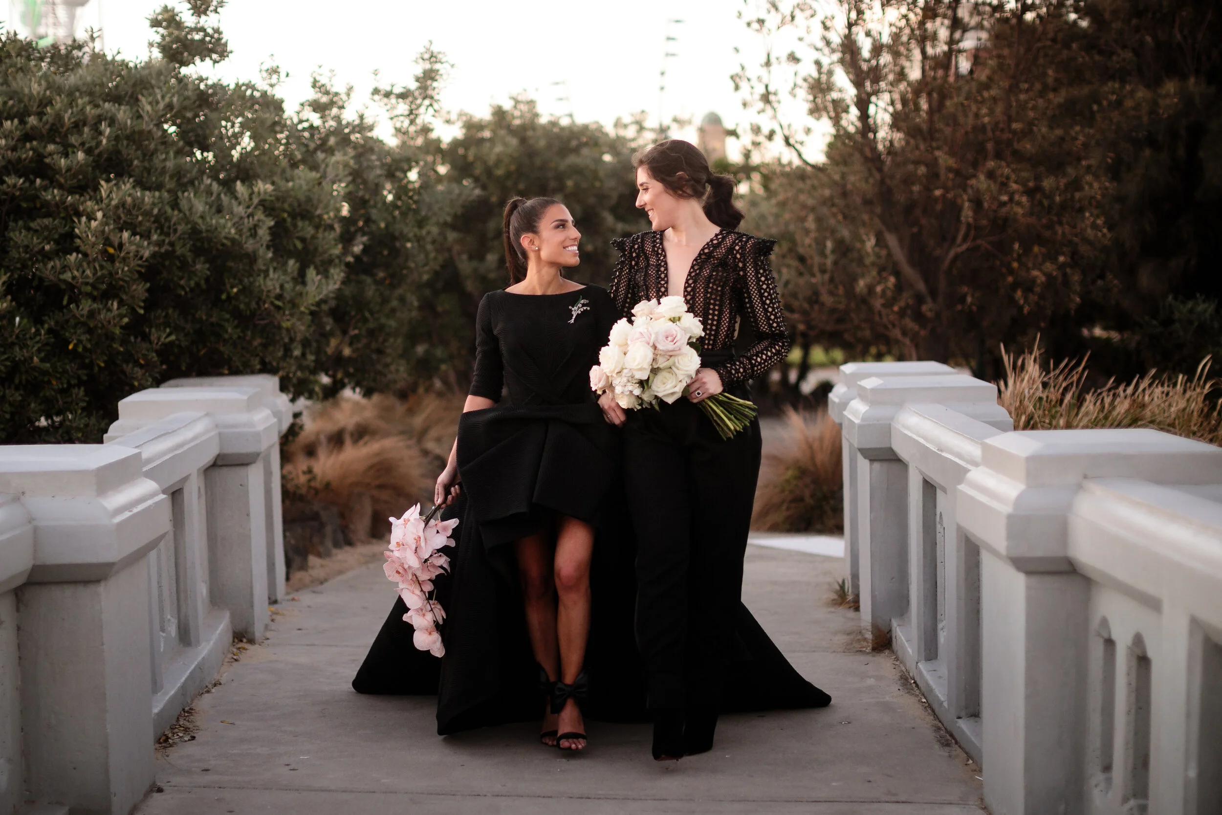 Antoinette and Chloe: Striking in Black