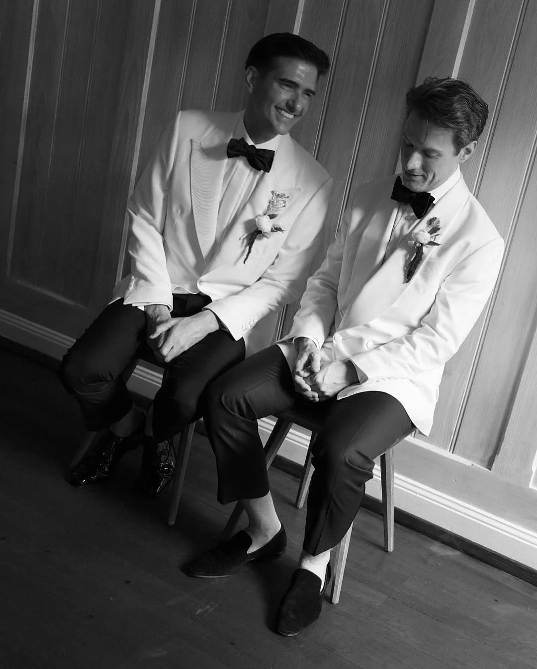Ned and Chris.
⠀⠀⠀⠀⠀⠀⠀⠀⠀
Captured on 35mm, Medium Format &amp; Digital by @flora_and_grace 
⠀⠀⠀⠀⠀⠀⠀⠀⠀
From vision to reality:
Wedding Planning: @besteventsco
WP Assistance: @moaya.events
Floral Design: @darina_rieffel 
Tuxedos: @tomford, @thom__sween